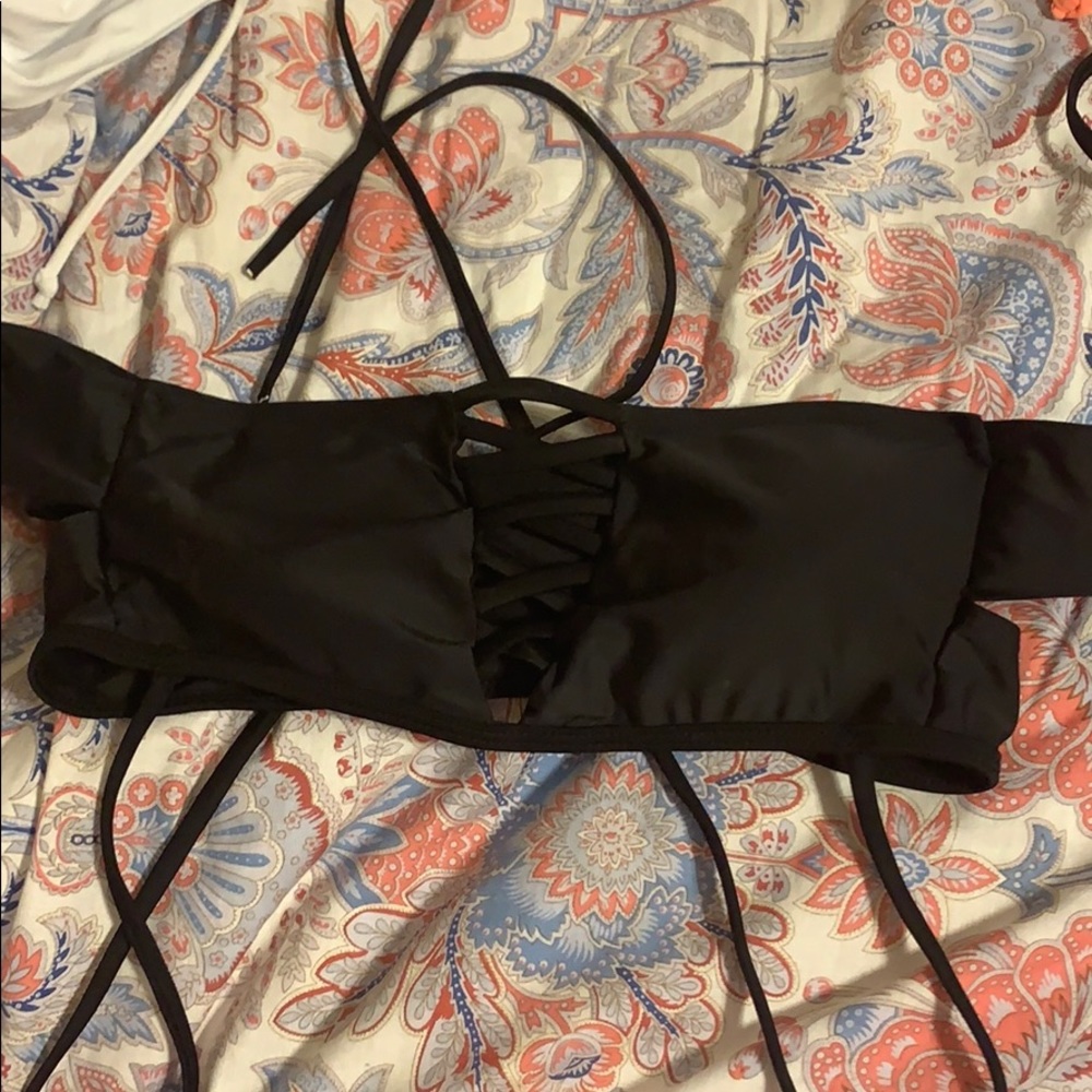 Lace Up Bikini Top